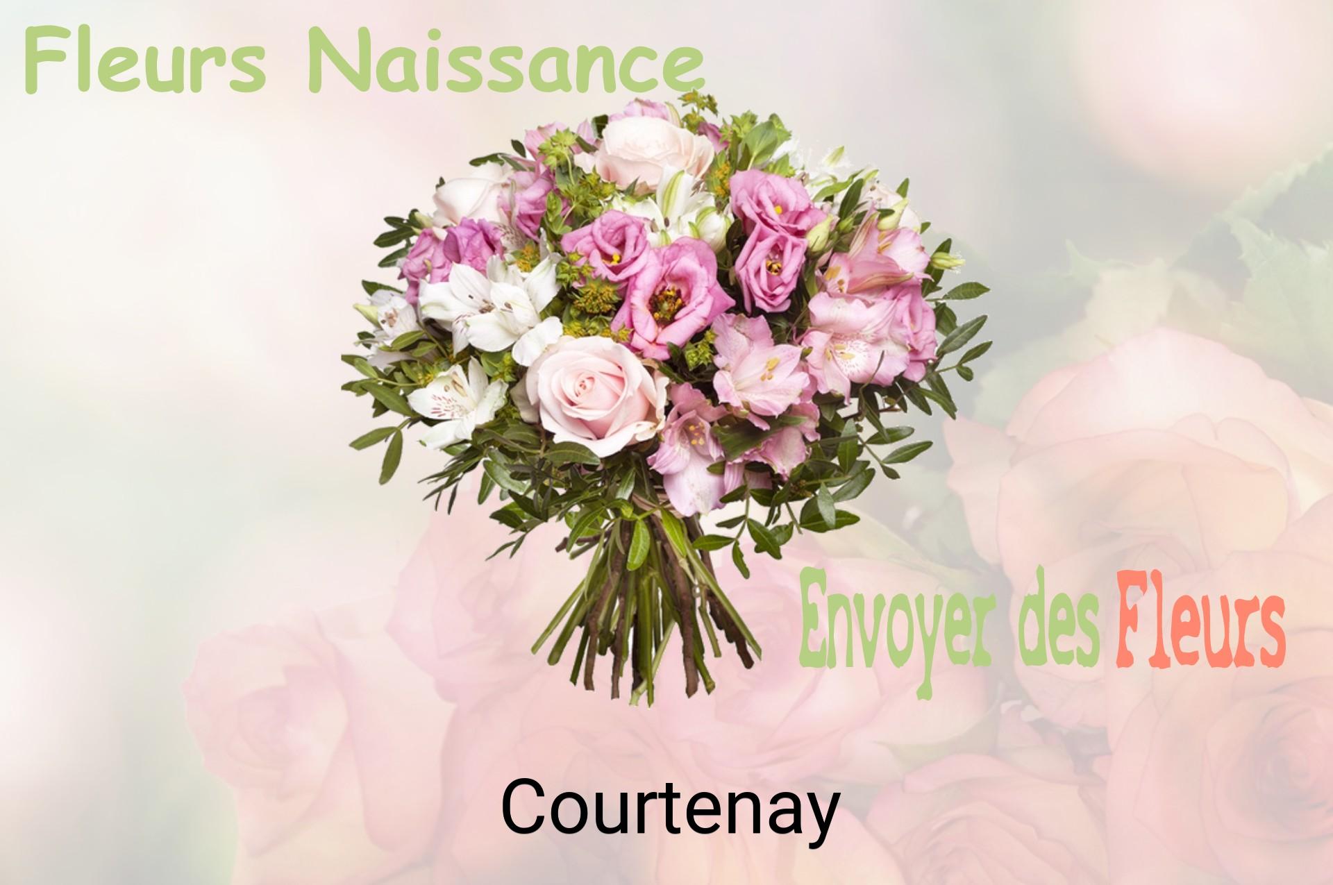 Bouquet de fleurs de naissance livré à Courtenay